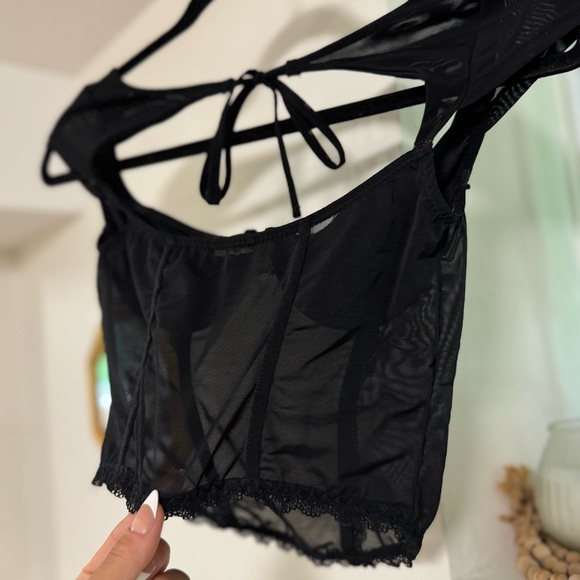 Garage Tie-Back Bustier Corset Top NEW - Picture 8 of 11